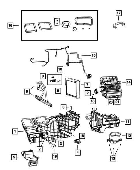 Air Conditioner and Heater Units for 2012 Ram 1500 #1