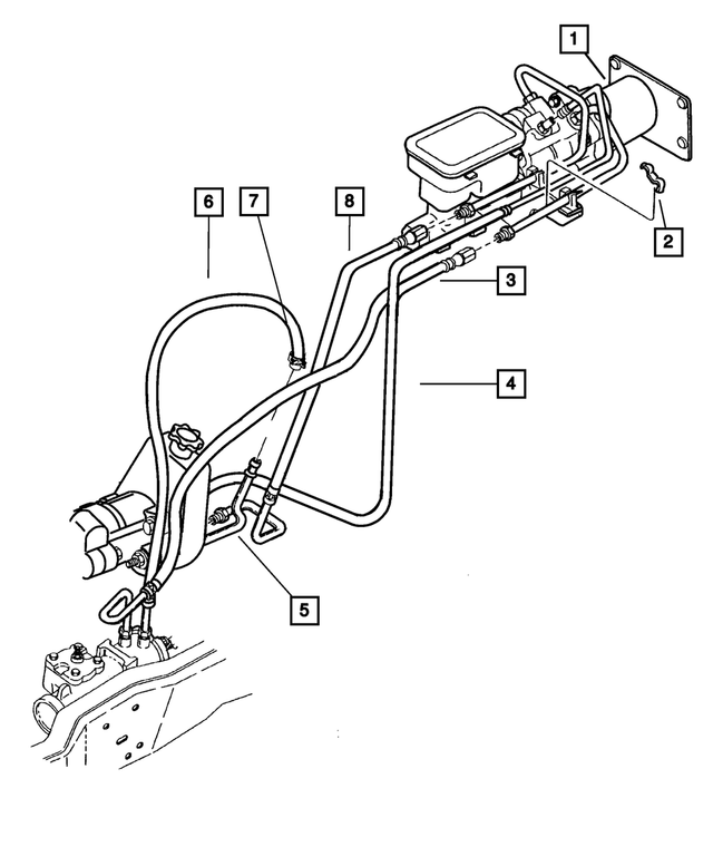 4695734 - Steering: Power Steering Hose Clip for Mopar Image image