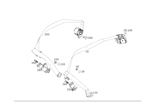 Rear Seat Safety Belt for 2025 Mercedes-Benz CLA250 #0