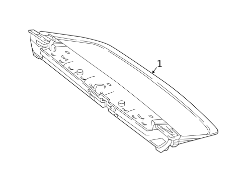 High Mounted Stop Lamp for 2019 Mercedes-Benz GLC63 AMG S #0