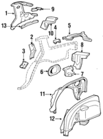 10131308 - Body: Inner Panel for Chevrolet: Corsica Image