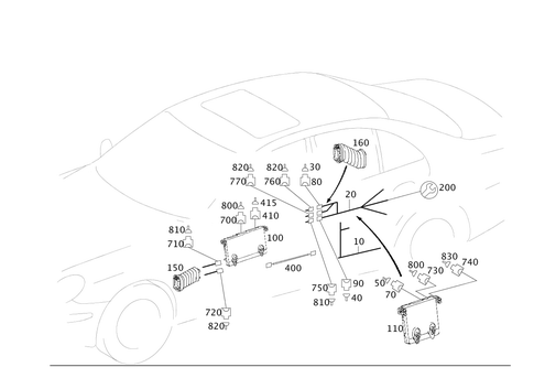 Door Cable Harnesses & Protective Hoses for 2006 Mercedes-Benz E320 #0