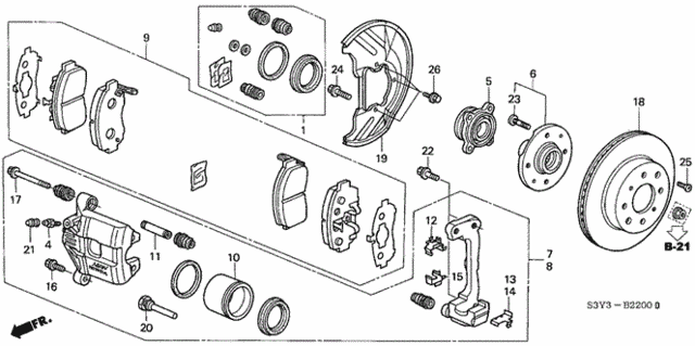 Front Brake for 2001 Honda Insight #0