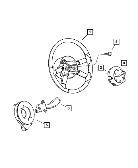 Steering Wheel for 2005 Chrysler PT Cruiser #0