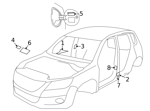 Information Labels for 2018 Volkswagen Tiguan Limited #0