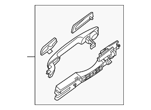 82607ZN54D - : Exterior Door Handle for Nissan: Altima Image