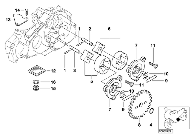 11137700094 - : Screw Plug, Magnetic - M24X2 for BMW-Motorrad Image