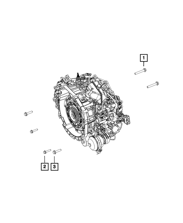 « 6510962AA – C633; 6-Speed; Dual Dry Clutch Automatic : Tête Hexagonale Boulon pour Mopar Image »