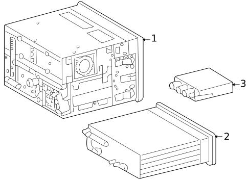 Navigation System Components for 1998 Mercedes-Benz ML320 #0