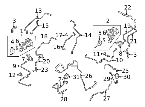 Turbocharger & Components for 2003 Porsche Cayenne #0