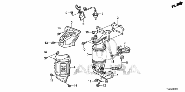 Converter (L4) for 2013 Acura TSX #0
