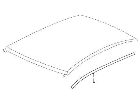 Exterior Trim - Roof for 2008 Chevrolet Malibu #1