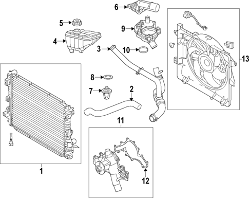 Radiator & Components for 2010 Ford Mustang #1