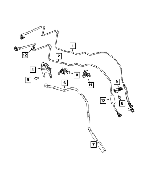 Fuel Lines and Tubes for 2021 Ram 2500 #1