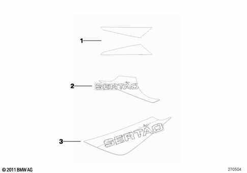 Stickers, Labels, Adhesive Film Strips for 2013 BMW-Motorrad G 650 GS Sertao #0