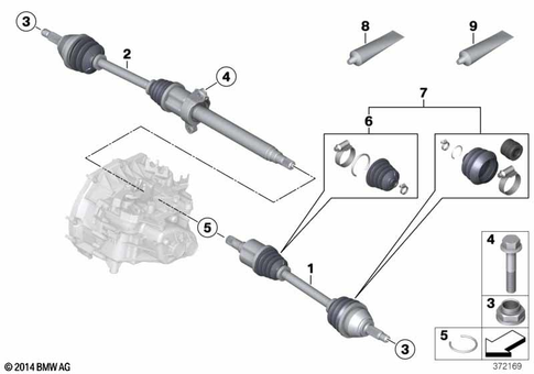 Drive Shaft for 2013 Mini Cooper S #0
