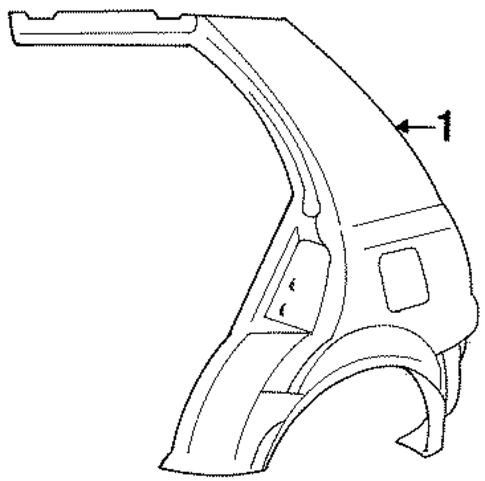 Quarter Panel & Components for 1998 Volkswagen Golf #0