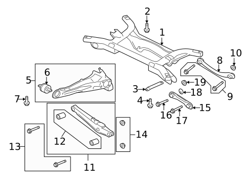 Rear Suspension for 2017 Mitsubishi Lancer #2