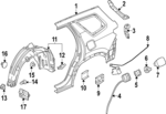 74475T90A00 - : Front Extension for Honda: Pilot Image