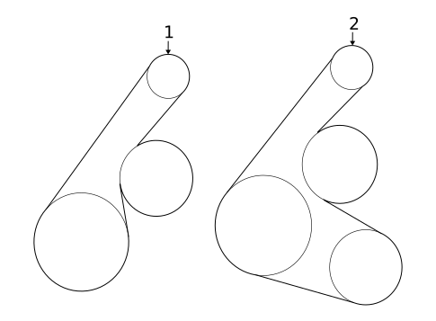 Belts & Pulleys for 2009 Pontiac Vibe #0