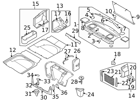 Interior Trim - Rear Body for 2006 Volvo S80 #0