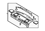 39963055 - Body: Pkg Tray Trim for Volvo: S80 Image