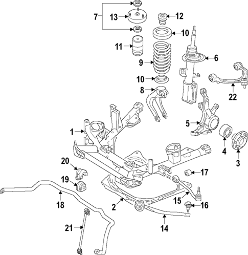 Front Suspension for 2011 BMW X5 #0