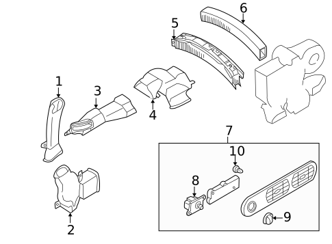 Auxiliary AC & Heater Unit for 2000 Nissan Quest #0