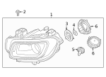 1864305009L - Electrical: Headlight Bulb for Hyundai Image
