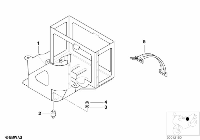 61212305050 - General Electrical System: Rubber Mounting -  for BMW-Motorrad Image