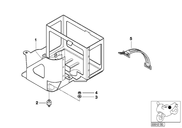 61212305050 - General Electrical System: Rubber Mounting -  for BMW-Motorrad Image