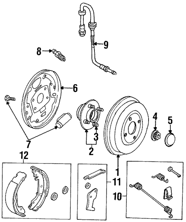 F5RZ2282BA - : Brake Hydraulic Hose for Ford Image