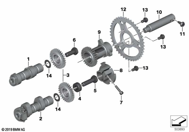 11318388372 - : Axle for BMW-Motorrad Image