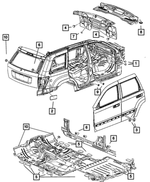 55276486AA - Body Sheet Metal Except Doors: Drain Plug for Mopar Image