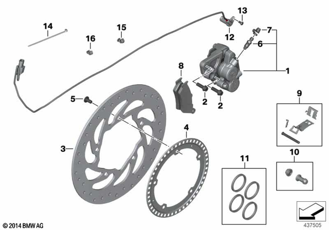 34217727542 - : Rear Brake Disc for BMW-Motorrad Image
