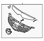 BAK35071067 - : 2007-2009 Mazda 3 - Grille Assembly for Mazda: 3 Image