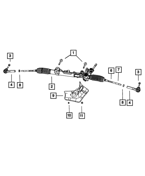 Steering Gear for 2012 Jeep Patriot #0