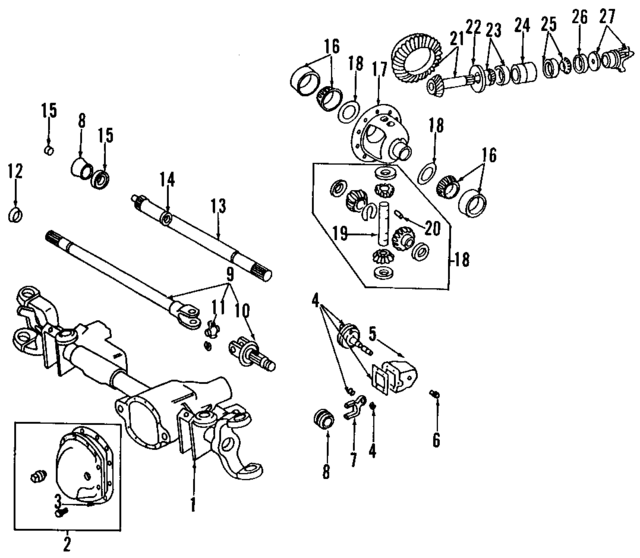 J8124052 - Driveline &amp; Axles: Differential Pinion Bearing for Mopar Image