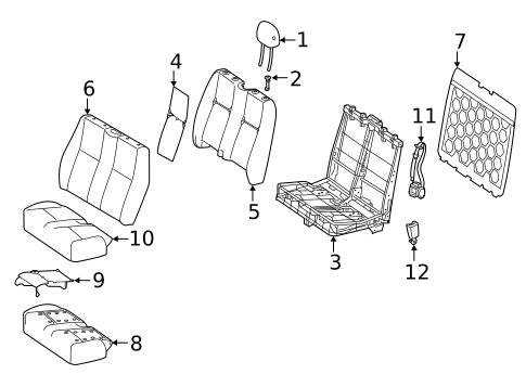 Passenger Seat Components for 2024 Mercedes-Benz Sprinter 2500 #1