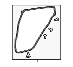 2016-2022 Toyota - Weather-Strip On Body