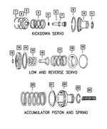 6028863 - Automatic Transmission 4 Speed: Kickdown Snap Ring for Mopar Image