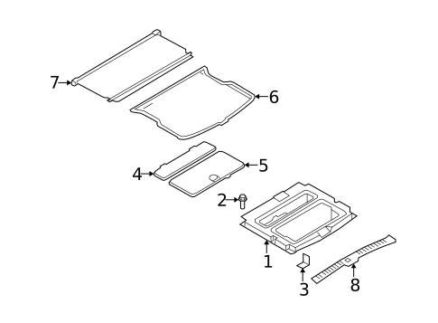 Interior Trim - Rear Body for 2010 Mercury Mariner #0