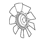 1540146 - Cooling System: ACDelcoâ„¢ Fan Blade for GM Image