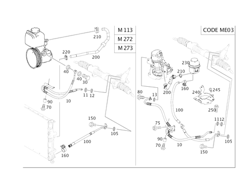 Gasoline Vehicles Line Scope for 2010 Mercedes-Benz ML450 #0