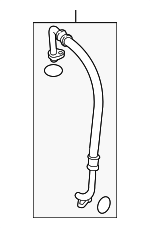 887040R040 - HVAC: Discharge Hose for Toyota: RAV4 Image