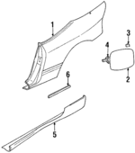 MB959319 - Body: Quarter Panel for Mitsubishi Image