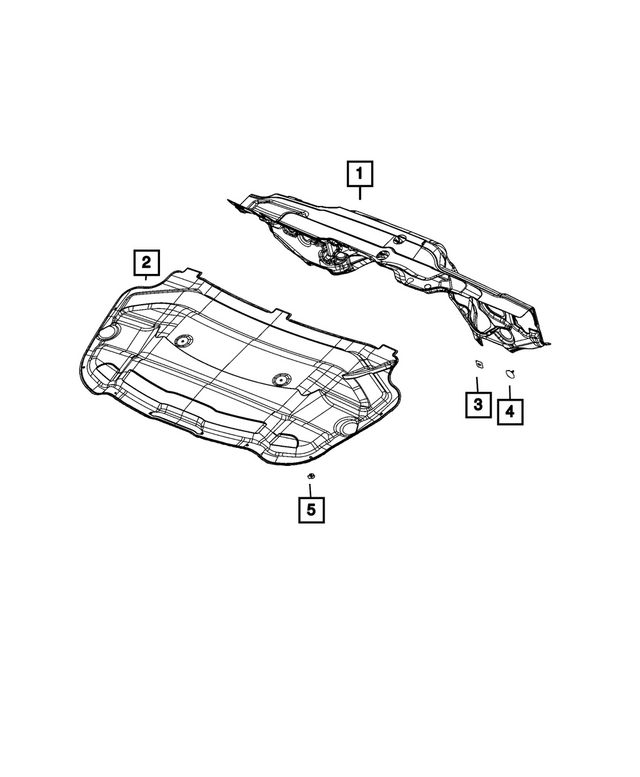 68594803AA - Interior Trim: Dash Panel Silencer for Mopar Image image