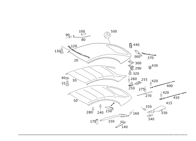 2097790028 - : Rail for Mercedes-Benz Image