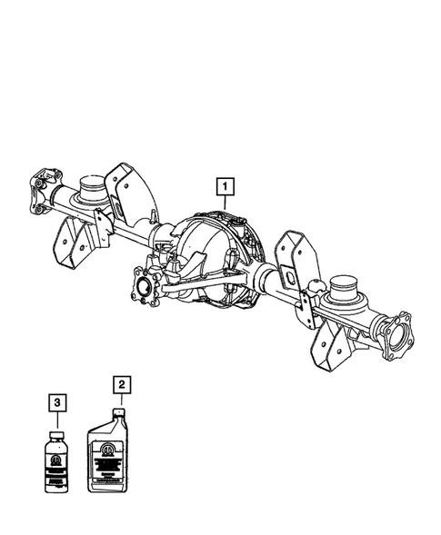 Rear Axle Assembly for 2010 Jeep Grand Cherokee #0