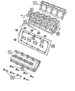 5143396AB - Engine 5.7L Eight Cylinder [EZB]: Cylinder Head, Remanufactured for Mopar Image